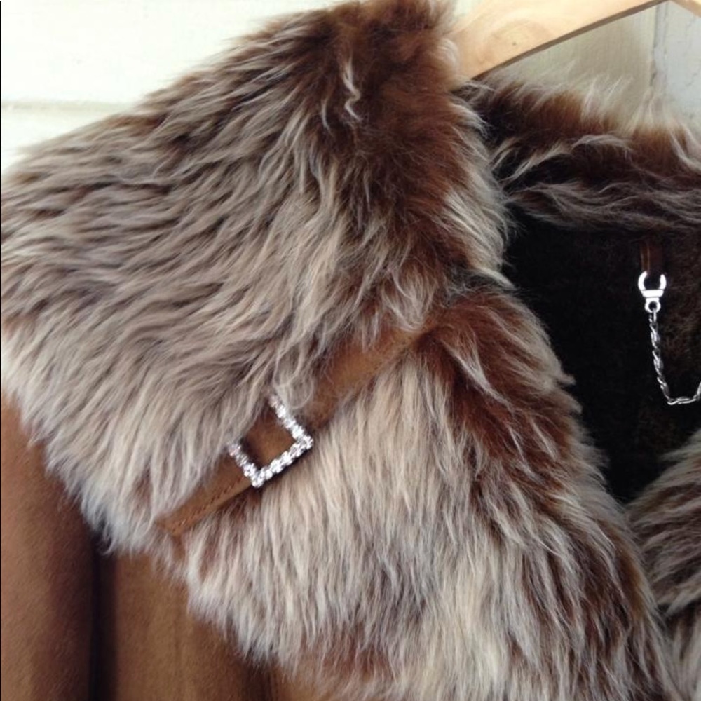 Genuine sheepskin coat sz XL